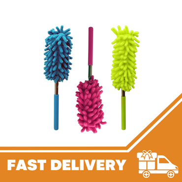 3 Extendable Telescopic Magic Microfibre Cleaning Feather Duster Extending Brush - ZYBUX